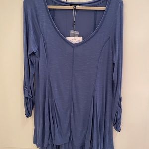 Brand new lightweight blue tunic top